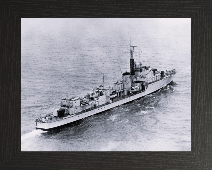 HMS Carron (D30) Photo Print - at sea - Royal Navy C Class Destroyer Posters, Prints, & Visual Artwork Hampshire Prints 10 x 8 Black Frame No