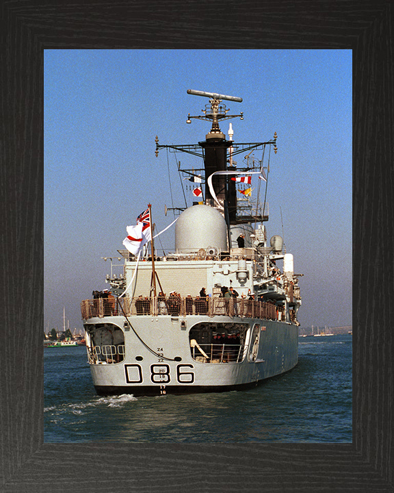 HMS Birmingham (D86) Photo Print - Pays Off 1999 - Royal Navy Type 42 destroyer
