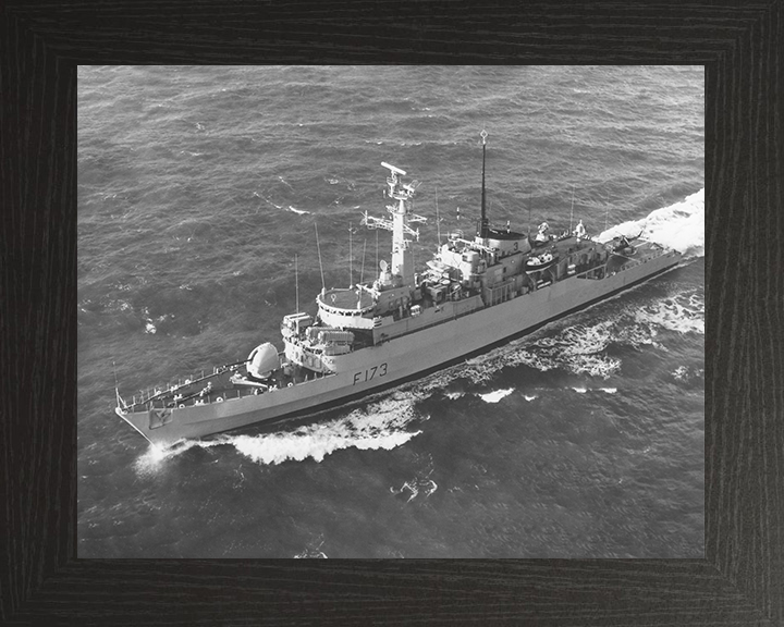 HMS Arrow (F173) Royal Navy Type 21 Frigate At Sea Photo Print Wall Art Decor Posters, Prints, & Visual Artwork Hampshire Prints 10 x 8 Black Frame No