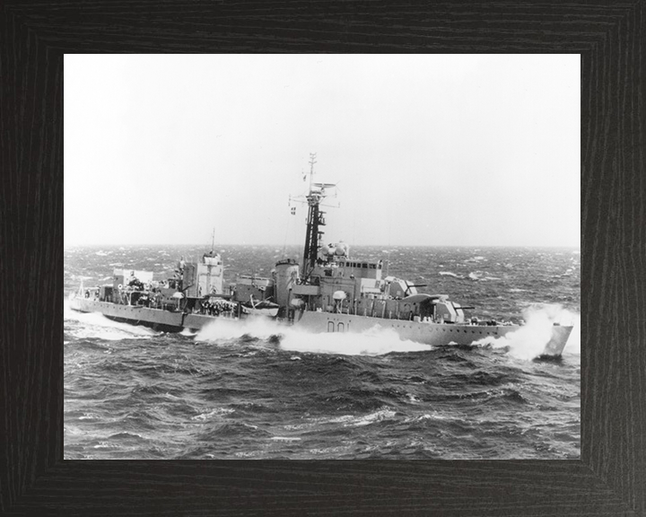 HMS Caprice (D01) Royal Navy C Class Destroyer In Heavy Seas Photo Print Wall Art Decor Posters, Prints, & Visual Artwork Hampshire Prints 10 x 8 Black Frame No