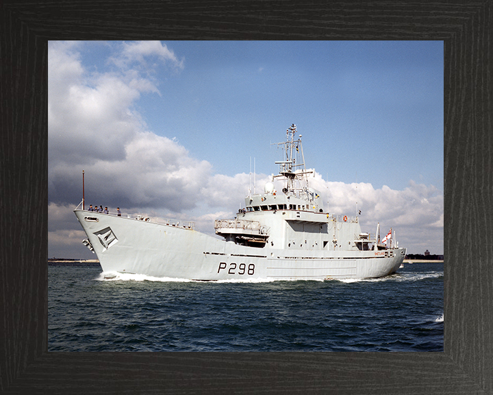 HMS Shetland (P298) Photo Print - Port Side View - Royal Navy Island Class Patrol Vessel