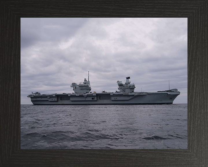 HMS Queen Elizabeth R08 Royal Navy Queen Elizabeth Class Aircraft Carrier Photo Print or Framed Print - Hampshire Prints