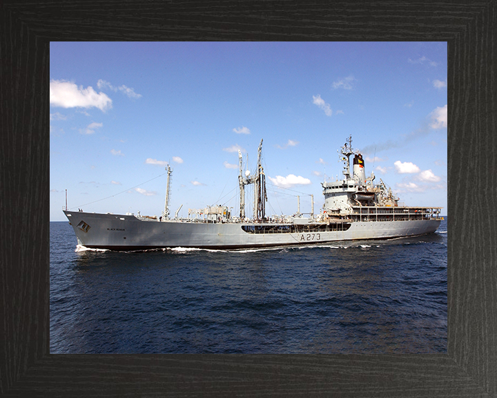 RFA Black Rover (A273) Photo Print - At Sea 2005 - Royal Fleet Auxiliary Rover Class Tanker Posters, Prints, & Visual Artwork Hampshire Prints 10 x 8 Black Frame No