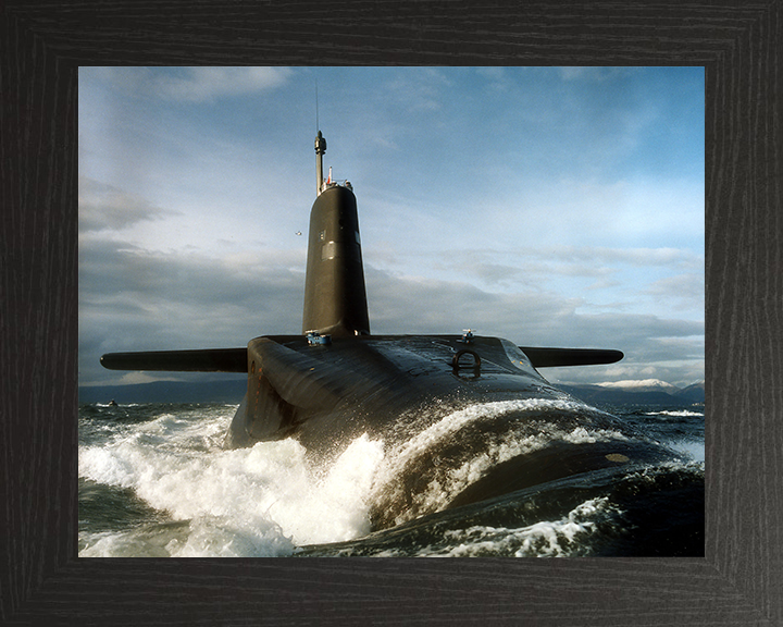 HMS Vanguard (S28) Photo Print - On The Clyde 1992 - Royal Navy Vanguard Class Submarine