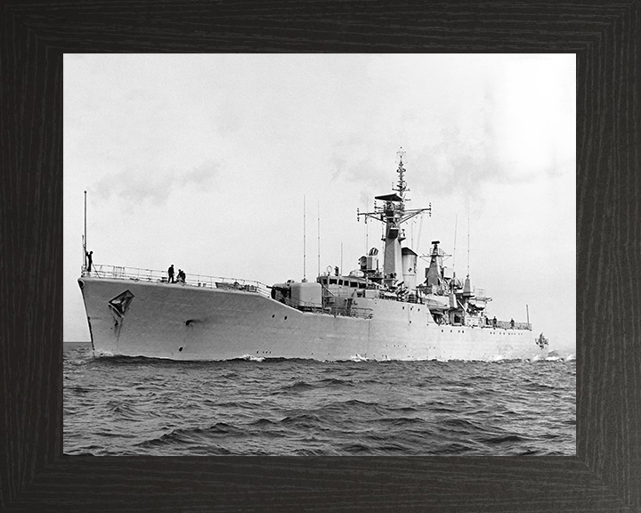 HMS Berwick (F115) Royal Navy Rothesay Class Frigate Port Side View Photo Print Wall Art Decor Posters, Prints, & Visual Artwork Hampshire Prints 10 x 8 Black Frame No