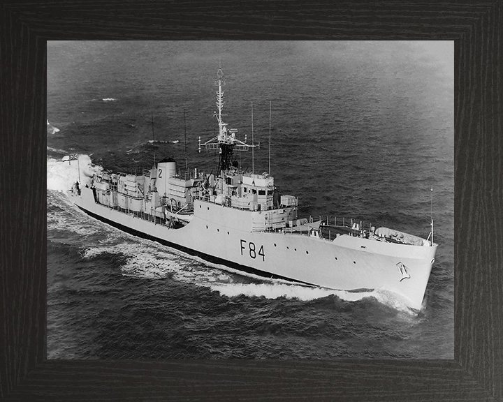 HMS Exmouth F84 Royal Navy Blackwood class frigate Photo Print or Framed Print - Hampshire Prints