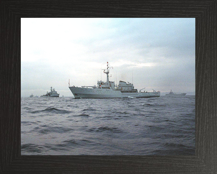 HMS Bulldog (A317) Photo Print - At Sea 1997 - Royal Navy Bulldog Class Survey Vessel