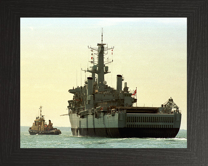 HMS Fearless (L10) Photo Print - Under Tow 2001 - Royal Navy Fearless Class Landing Platform Dock