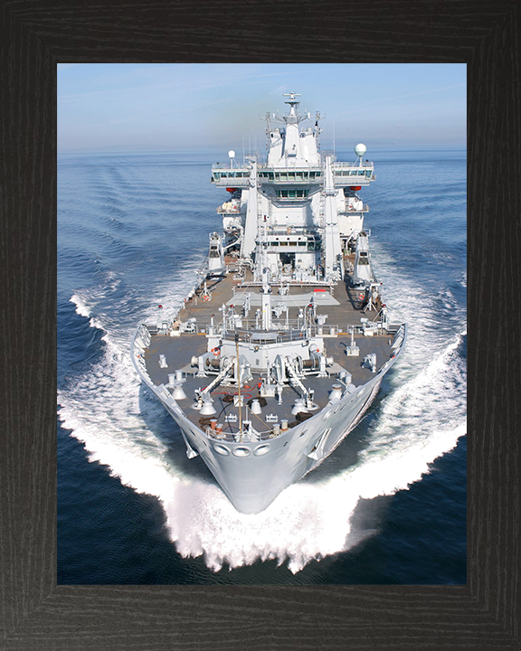 RFA Wave Ruler (A390) Photo Print - At Sea 2004 - Royal Fleet Auxiliary Wave Class Fleet Tanker Posters, Prints, & Visual Artwork Hampshire Prints 10 x 8 Black Frame No