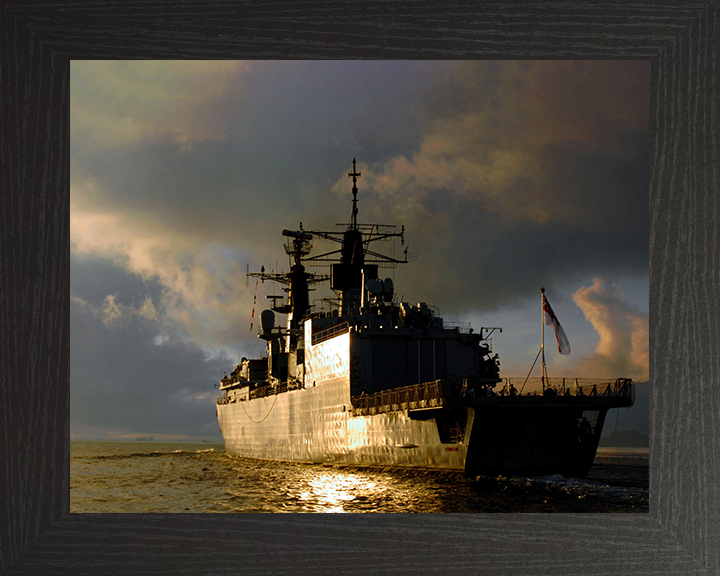 HMS Chatham (F87) Photo Print - Sierra Leone 2006 - Royal Navy Type 22 Frigate Posters, Prints, & Visual Artwork Hampshire Prints 10 x 8 Black Frame No