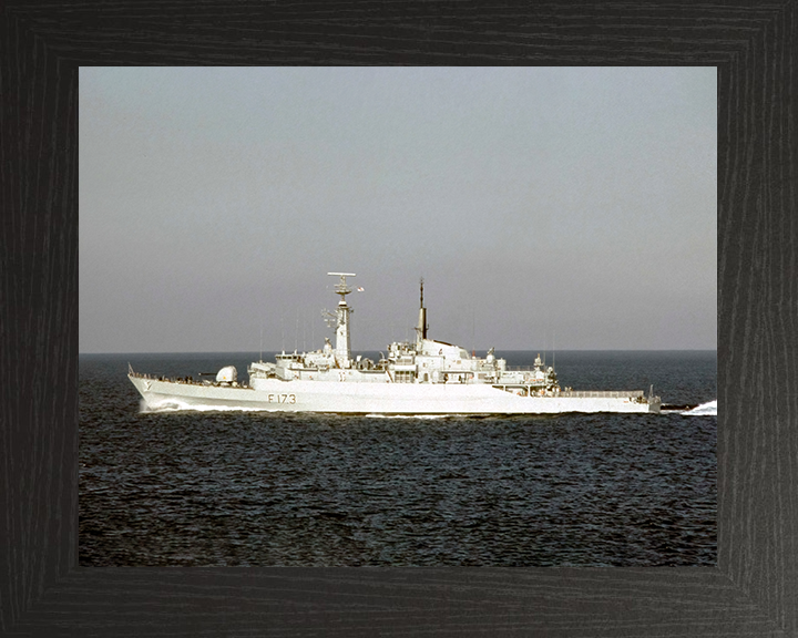 HMS Arrow (F173) Royal Navy Type 21 Frigate Port Beam View Photo Print Wall Art Decor Posters, Prints, & Visual Artwork Hampshire Prints 10 x 8 Black Frame No