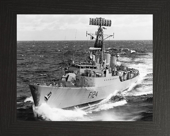 HMS Zulu (F124) Photo Print - At Sea Sept 1965 - Royal Navy Tribal Class Frigate Posters, Prints, & Visual Artwork Hampshire Prints 10 x 8 Black Frame No