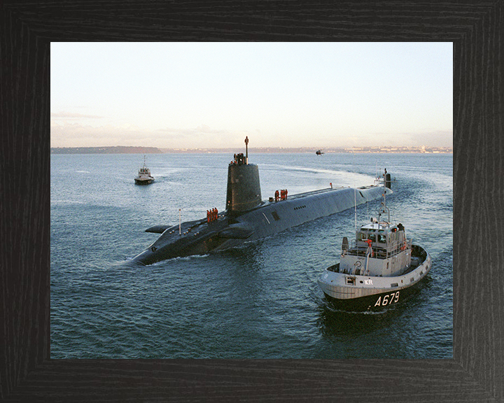 HMS Victorious (S29) Photo Print - Entering Brest 2000 - Royal Navy Vanguard Class Submarine