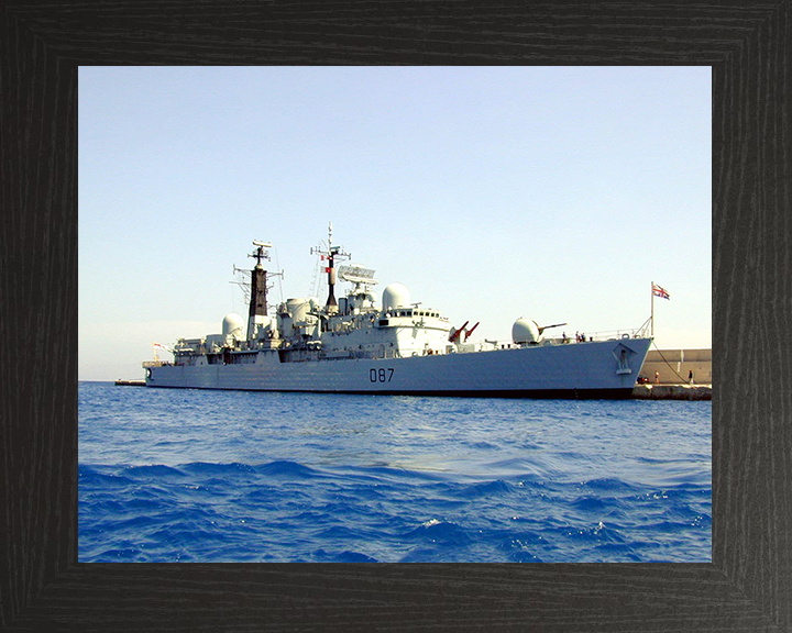 HMS Newcastle (D87) Photo Print - Rhodes 2000 - Royal Navy Type 42 Destroyer