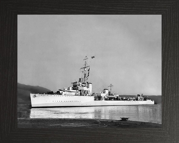 HMS Keppel D84 Royal Navy Thornycroft type flotilla leader Photo Print or Framed Print - Hampshire Prints