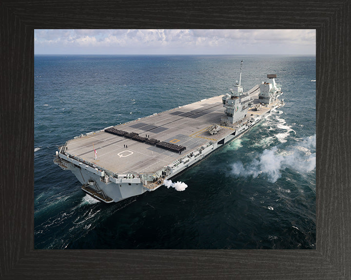 HMS Queen Elizabeth R08 Royal Navy Queen Elizabeth Class Aircraft Carrier Photo Print or Framed Print - Hampshire Prints