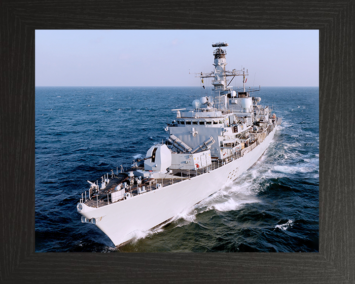 HMS Argyll (F231) Royal Navy Type 23 Frigate Middle East 2009 Photo Print Wall Art Decor Posters, Prints, & Visual Artwork Hampshire Prints 10 x 8 Black Frame No