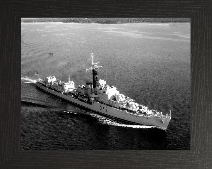 HMS Cavalier (D73) Royal Navy C Class Destroyer At Sea Photo Print Wall Art Decor Posters, Prints, & Visual Artwork Hampshire Prints 10 x 8 Black Frame No