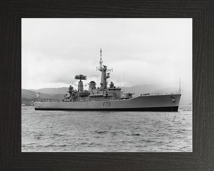 HMS Apollo (F70) Royal Navy Leander Class Frigate Starboard View Photo Print Wall Art Decor Posters, Prints, & Visual Artwork Hampshire Prints 10 x 8 Black Frame No