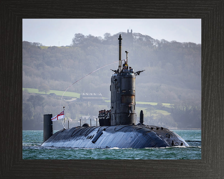 HMS Trenchant S91 Royal Navy Trafalgar class Submarine Photo Print or Framed Print - Hampshire Prints