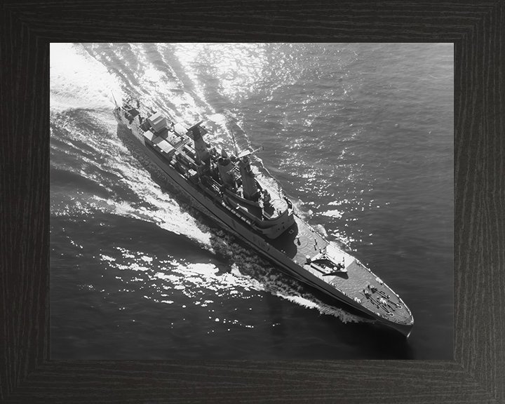 HMS Penelope (F127) Photo Print - At Sea 1973 - Royal Navy Leander Class Frigate Hampshire Prints 10 x 8 Black Frame No