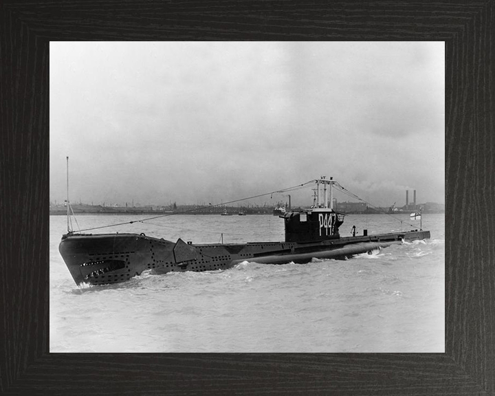HMS Astute (P447) Photo Print - Port Side - Royal Navy Amphion Class Submarine Hampshire Prints 10 x 8 Black Frame No