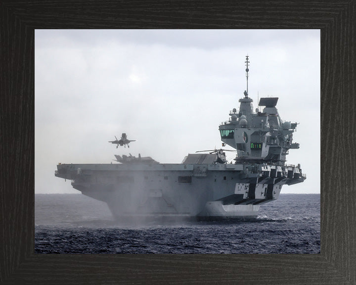 HMS Queen Elizabeth R08 Royal Navy Queen Elizabeth Class Aircraft Carrier Photo Print or Framed Print - Hampshire Prints