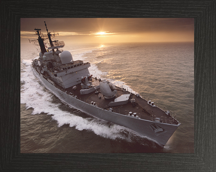HMS Southampton (D90) Photo Print - At Sunset 2007 - Royal Navy Type 42 Destroyer