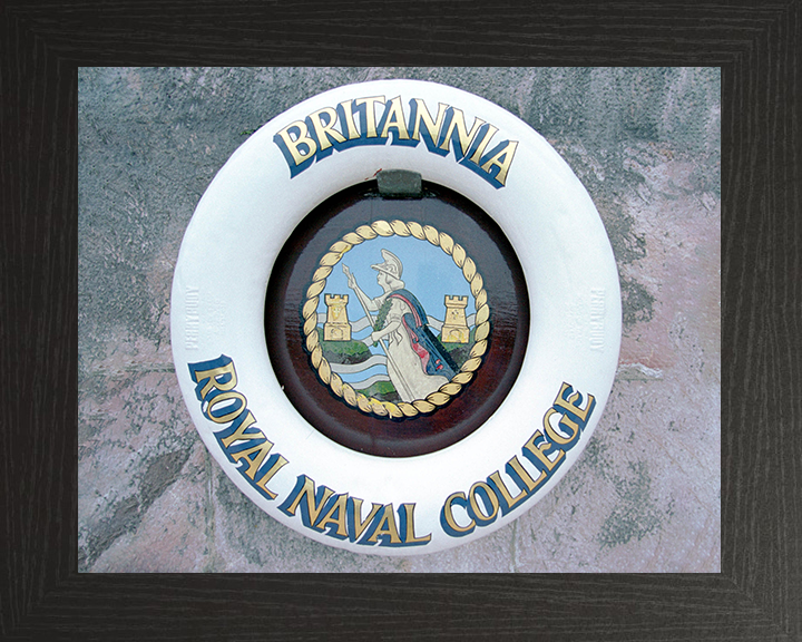 Britannia Royal Naval College (BRNC) Dartmouth Ships Badge or Crest Photo Print - Royal Navy
