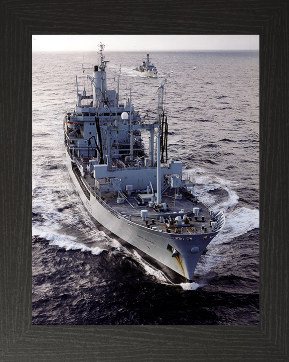 RFA Grey Rover (A269) Photo Print - High Bow View - Royal Fleet Auxiliary Rover Class Tanker Posters, Prints, & Visual Artwork Hampshire Prints 10 x 8 Black Frame No