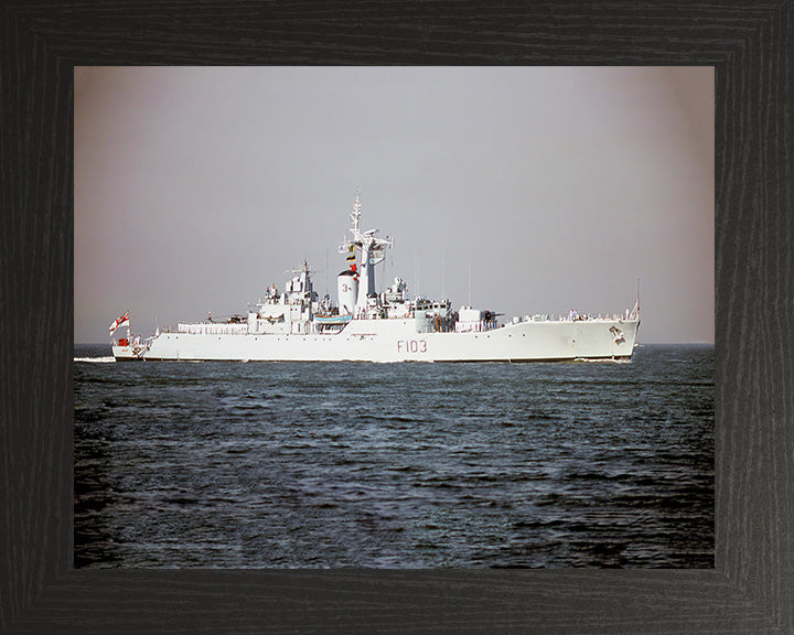 HMS Lowestoft F103 Royal Navy Rothesay class frigate Photo Print or Framed Print - Hampshire Prints