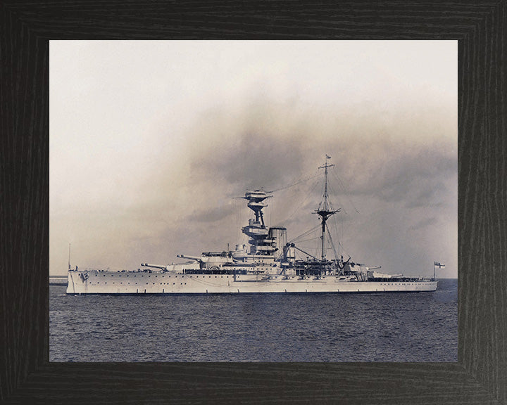 HMS Royal Oak (08) | Photo Print | Framed Print | Revenge Class | Battleship | Royal Navy Hampshire Prints 10 x 8 Black Frame No