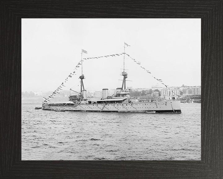 HMS Inflexible (1907) | Photo Print | Framed Print | Invincible Class | Cruiser | Royal Navy Hampshire Prints