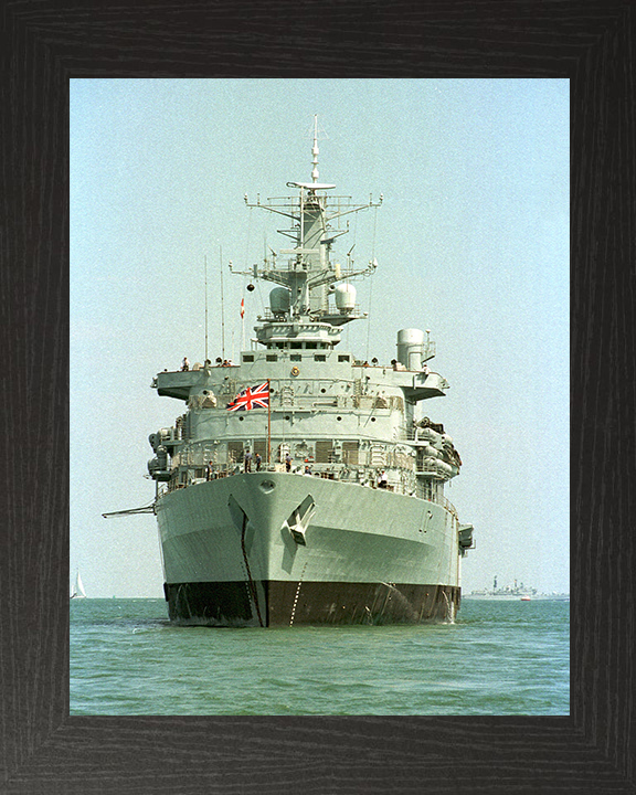 HMS Fearless (L10) Photo Print - At Anchor 2001 - Royal Navy Fearless Class Landing Platform Dock