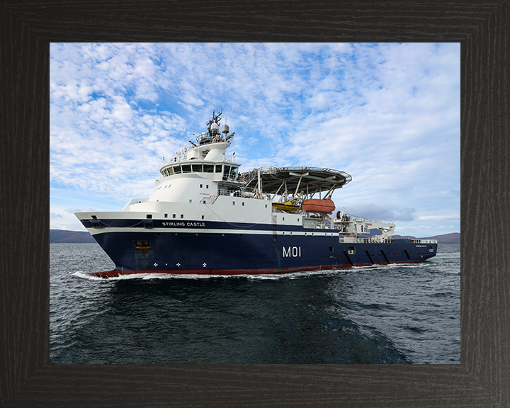 HMS Stirling Castle (M01) Photo Print - At Sea 2025 - Royal Navy Mine Countermeasures Support Vessel