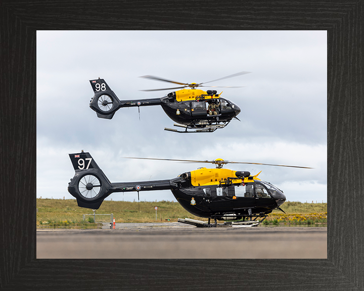 RAF Jupiter Helicopters at RAF Valley Photo Print - Royal Air Force Aircraft Posters, Prints, & Visual Artwork Hampshire Prints 10 x 8 Black Frame No