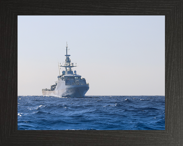 HMS Medway (P223) Photo Print - At Sea Sept 2025 - Royal Navy River Class Patrol Vessel Hampshire Prints 10 x 8 Black Frame No