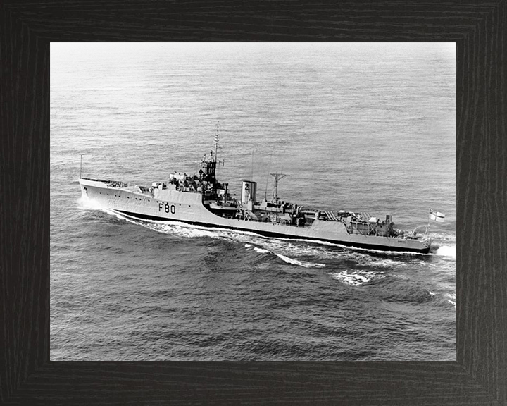 HMS Duncan (F80) Royal Navy Blackwood Class Frigate Port Side View Photo Print Wall Art Decor Posters, Prints, & Visual Artwork Hampshire Prints 10 x 8 Black Frame No