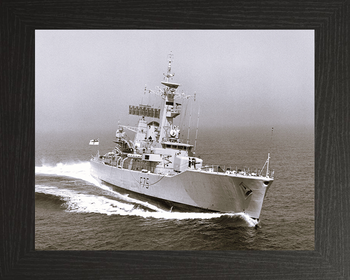 HMS Charybdis (F75) Photo Print - Underway 1976 - Royal Navy Leander Class Frigate