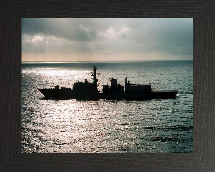 HMS Portland (F79) Photo Print - Silhouette 2001 - Royal Navy Type 23 Frigate