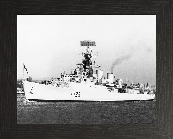 HMS Tartar (F133) Photo Print - Leaving Portsmouth 1984 - Royal Navy Tribal Class Frigate