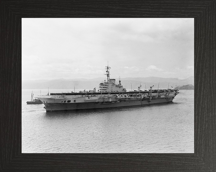 HMS Indefatigable (R10) Photo Print - Wellington 1945 - Royal Navy Implacable Class Aircraft Carrier