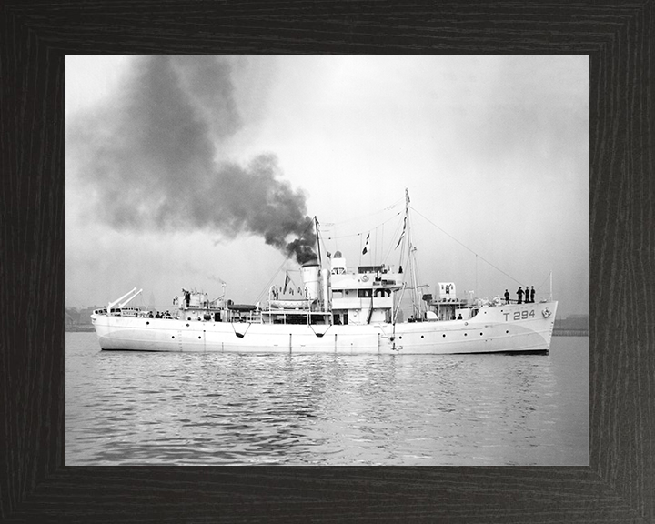 HMS Bern (T294) Royal Navy Island Class Trawler Starboard View Photo Print Wall Art Decor Posters, Prints, & Visual Artwork Hampshire Prints 10 x 8 Black Frame No
