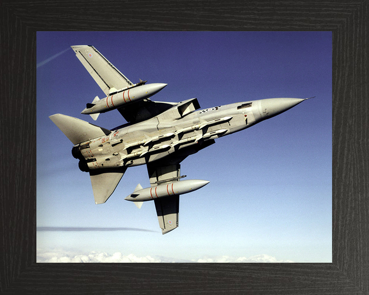RAF Tornado F3 In Flight 2004 Photo Print - Royal Air Force Aircraft Posters, Prints, & Visual Artwork Hampshire Prints 10 x 8 Black Frame No