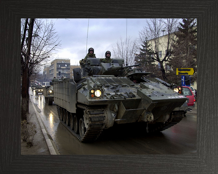 Warrior armoured personnel Gnjilane Kosovo carrier Photo Print - British Army Vehicle
