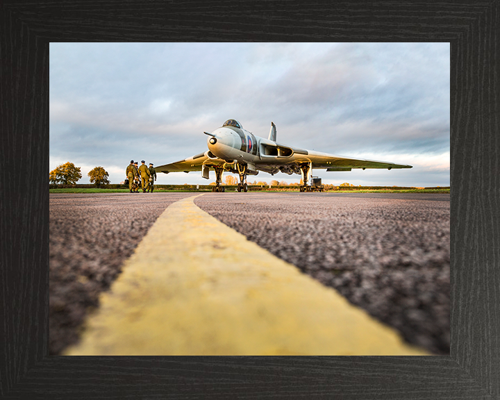 RAF Avro Vulcan At RAF Halton 2017 Photo Print - Royal Air Force Aircraft Posters, Prints, & Visual Artwork Hampshire Prints 10 x 8 Black Frame No