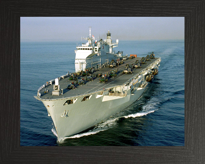 HMS Ocean (L12) Photo Print - Mediteranean 2001 - Royal Navy Landing Platform Helicopter