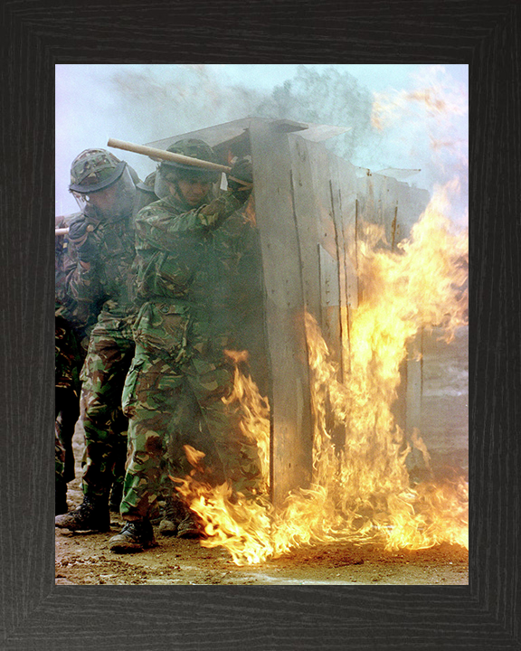 Soldiers During Crowd Control Training Photo Print - British Army