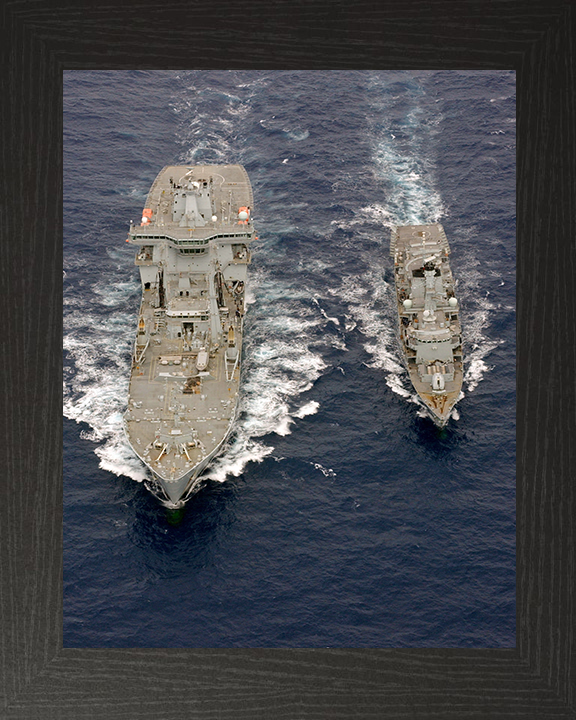 RFA Wave Ruler (A390) Photo Print - During a RAS Aug 2006 - Royal Fleet Auxiliary Wave Class Fleet Tanker Posters, Prints, & Visual Artwork Hampshire Prints 10 x 8 Black Frame No