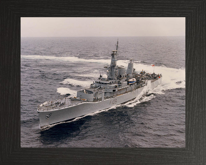 HMS Leander F109 Royal Navy Leander Class Frigate Photo Print or Framed Print - Hampshire Prints